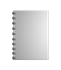 Broschüre mit Metall-Spiralbindung, Endformat DIN A6, 140-seitig