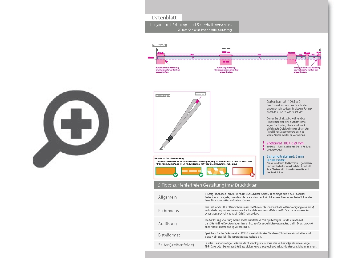 Product Bild lanyards_mit_schnapp-_und_sicherheitsverschluss__20_mm_schl__sselbandbreite__4_0-farbig_einseitig_bedruckt