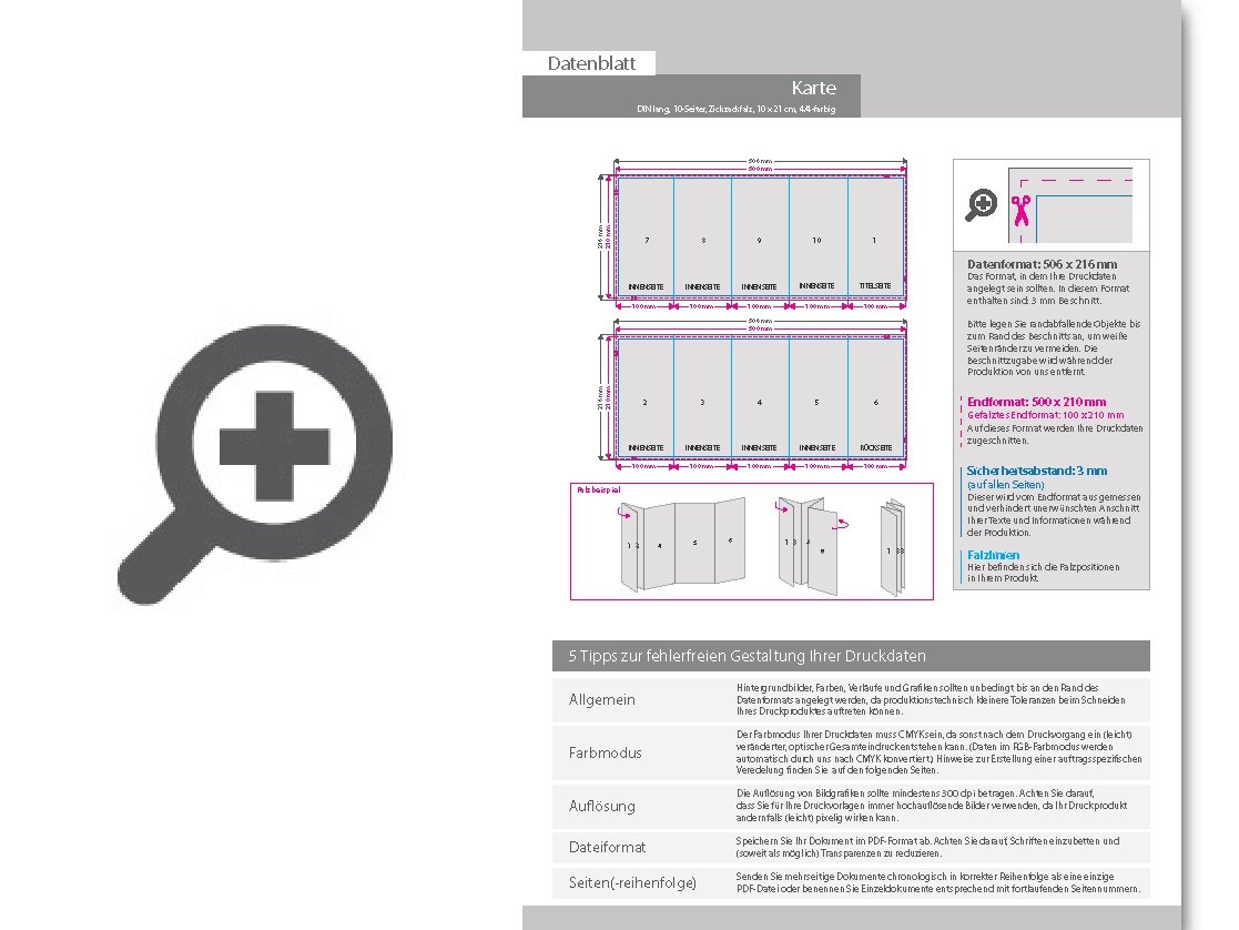 Product Bild einladungskarte__gefalzt_auf_din_lang__vertikaler_zickzackfalz__10-seitig