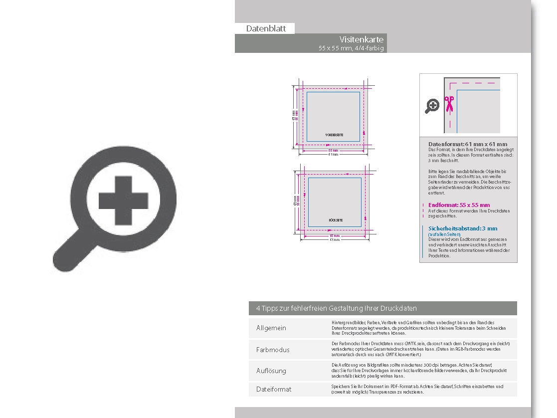 Product Bild visitenkarten_quadratisch_4_4_farbig_55_x_55_mm_(beidseitiger_druck)__1_5mm_starke_holzschliffpappe
