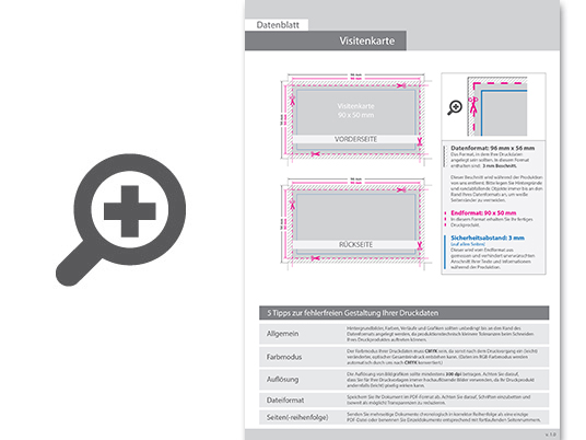 Product Bild visitenkarten_quer_4_4_farbig_90_x_50_mm_(beidseitiger_druck)__300g_recyclingkarton
