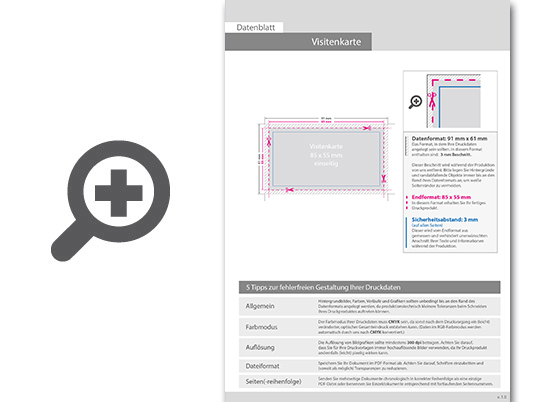 Product Bild visitenkarten_quer_4_0_farbig_85_x_55_mm_(einseitiger_druck)__300g_recyclingkarton