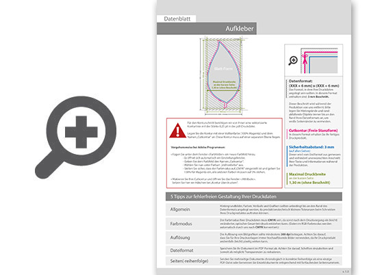 Product Bild wiederabl__sbare_klebefolie_in_blatt-form_konturgeschnitten___einseitig_4_0-farbig_bedruckt